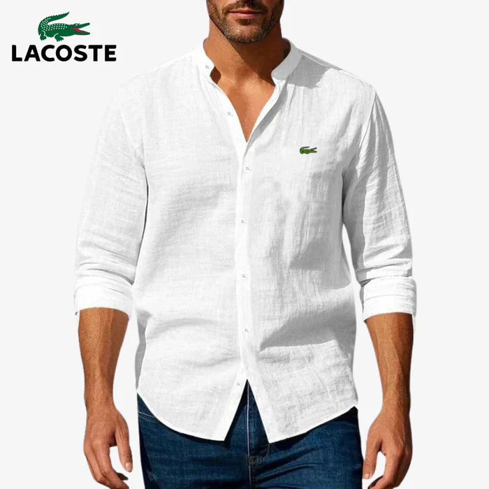 ᏞAᏟОՏᎢE – Camicia elegante con colletto rigido