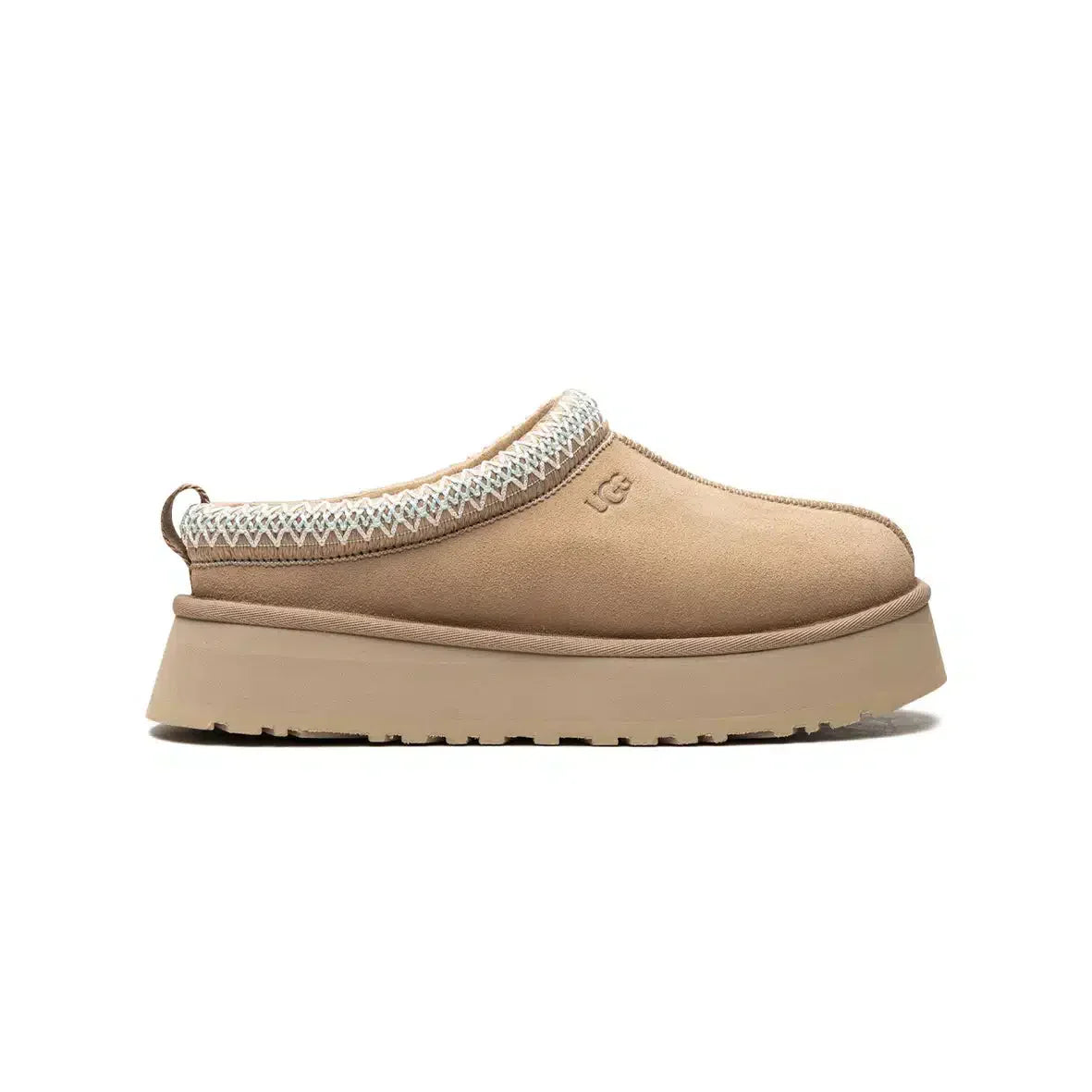 UGG Tazz Slippers Sand Beige – Elegant and Comfortable with Elevated Sole