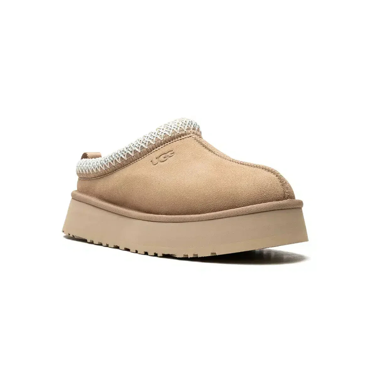 UGG Tazz Slippers Sand Beige – Elegant and Comfortable with Elevated Sole