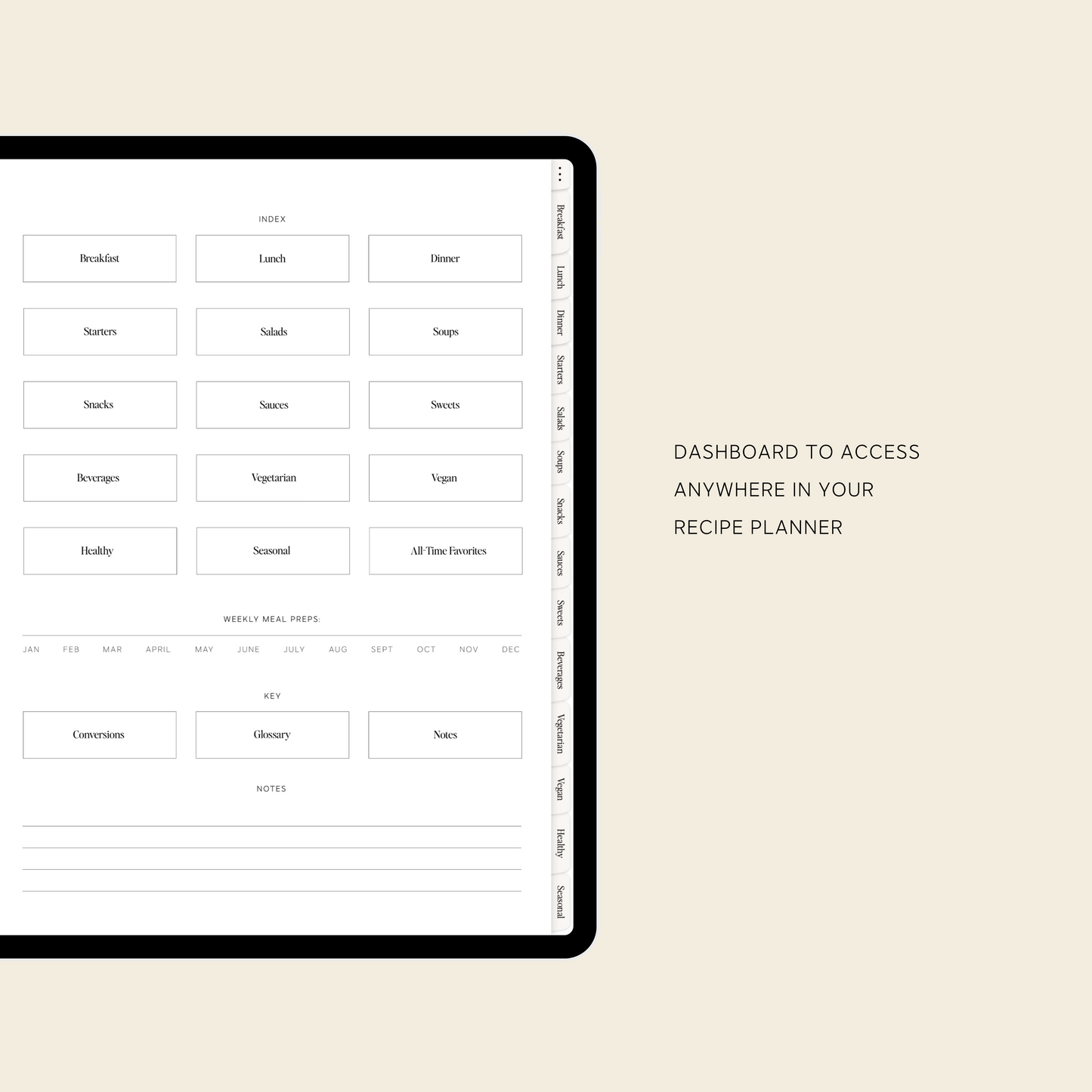 digital meal planner