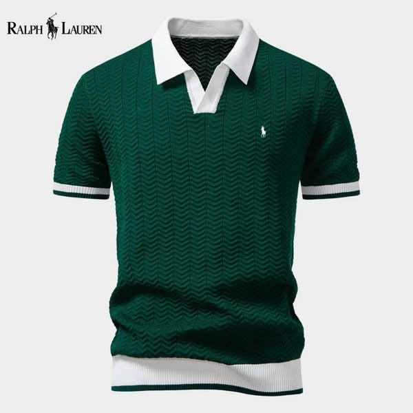 Ꮢalph Ⅼauren® | Prestige Contrast Polo Shirt – Italian Edition