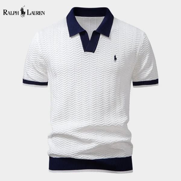 Ꮢalph Ⅼauren® | Prestige Contrast Polo Shirt – Italian Edition