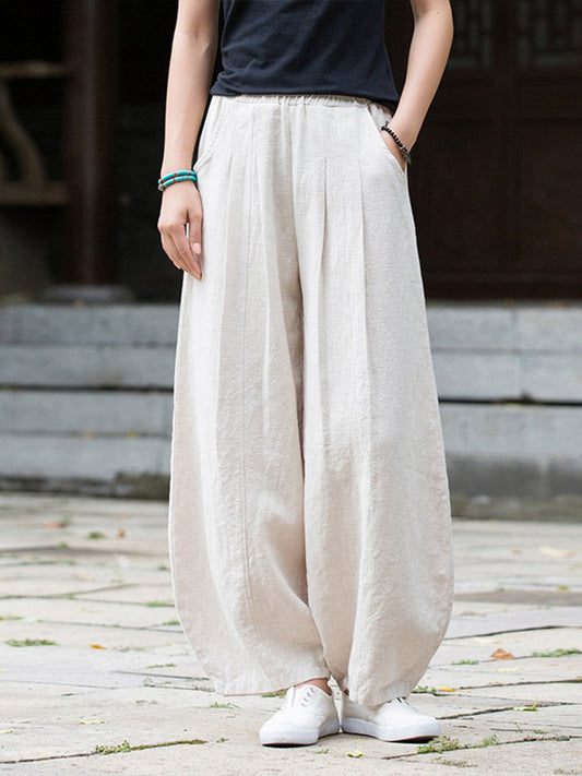 Bloomer vintage en lin teinté pour femme