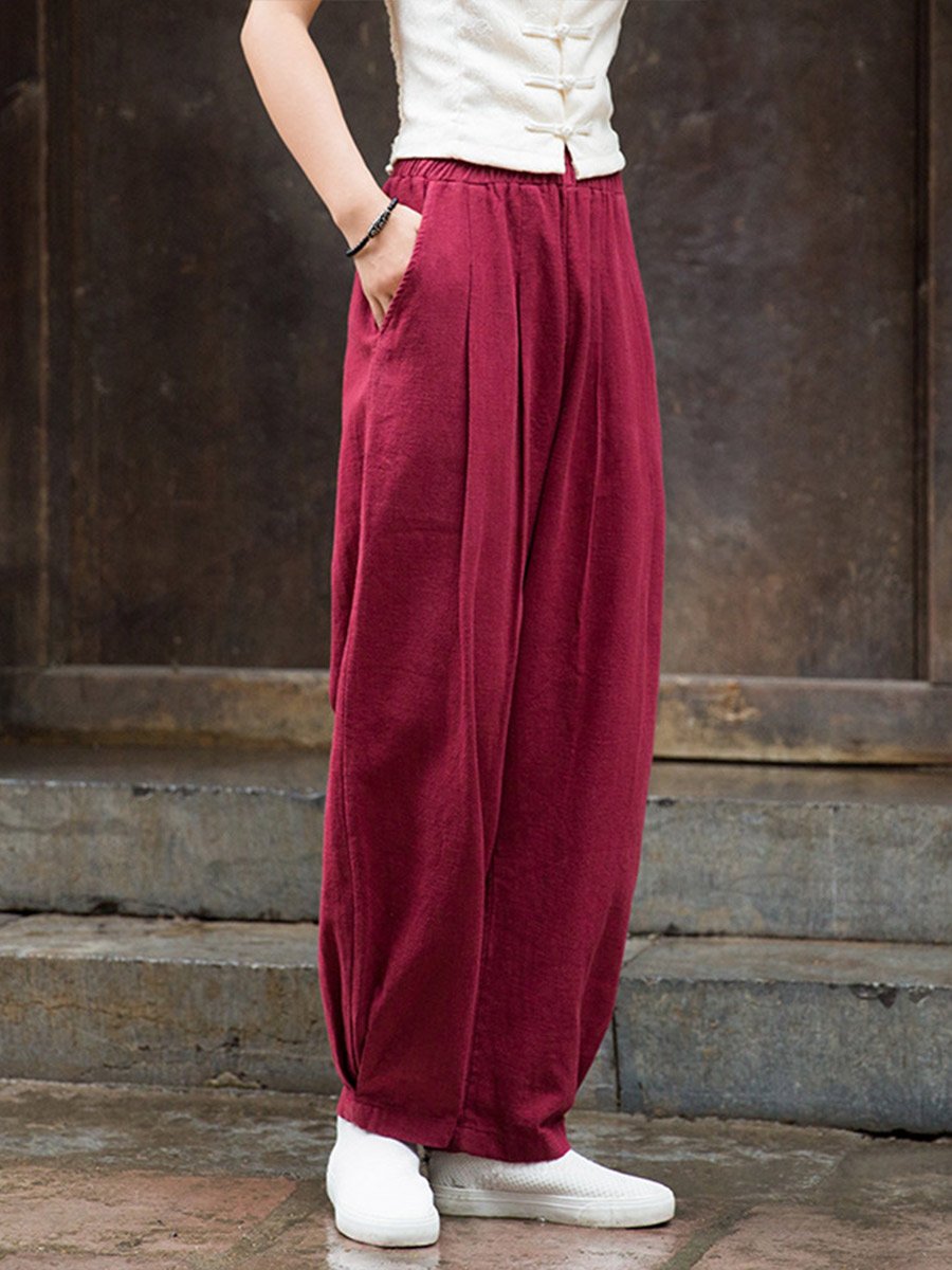 Women’s Loose Linen Bloomers
