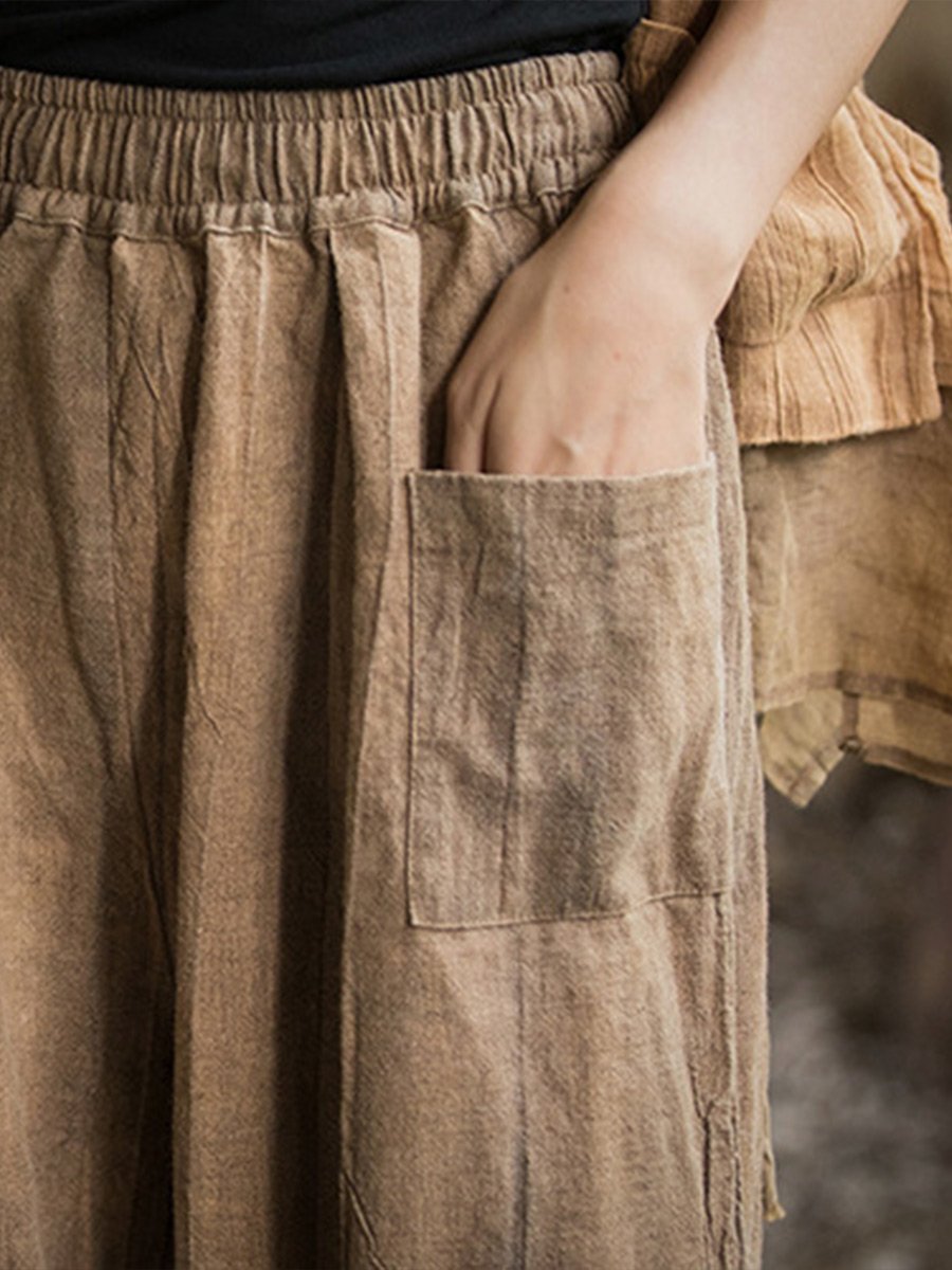 Women's Linen Tie Dye Bloomers