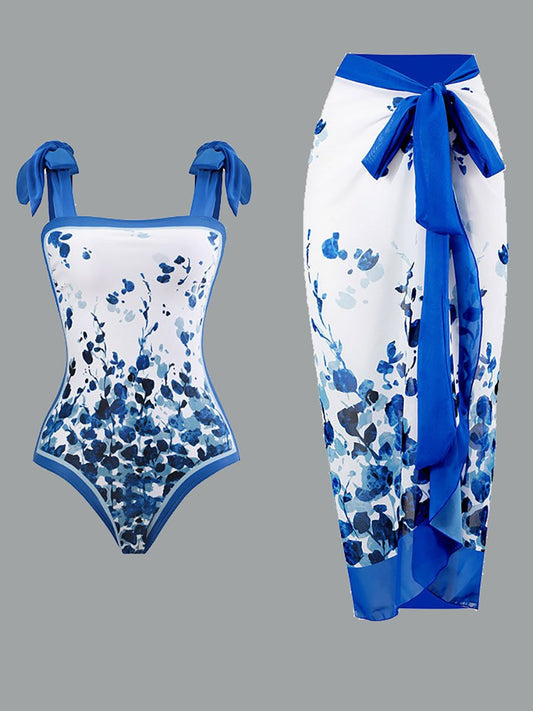 Maillot de bain une pièce vintage pour femme en mousseline de soie
