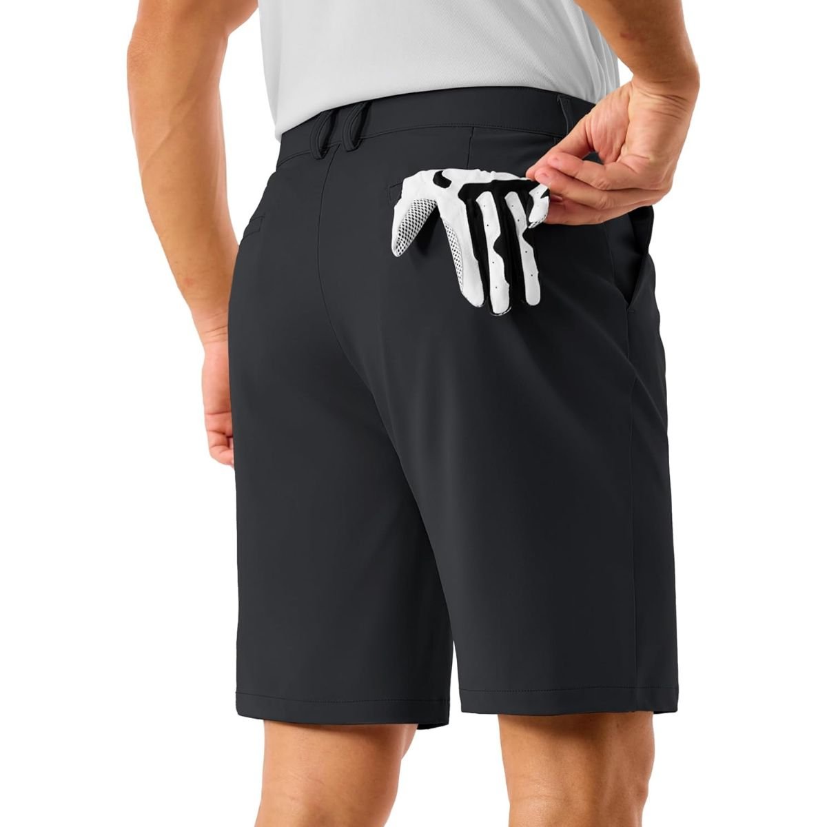 Men’s Golf Quick Dry Casual Flat Front Shorts with 4 Pockets