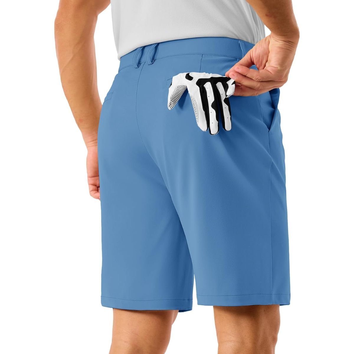 Men’s Golf Quick Dry Casual Flat Front Shorts with 4 Pockets