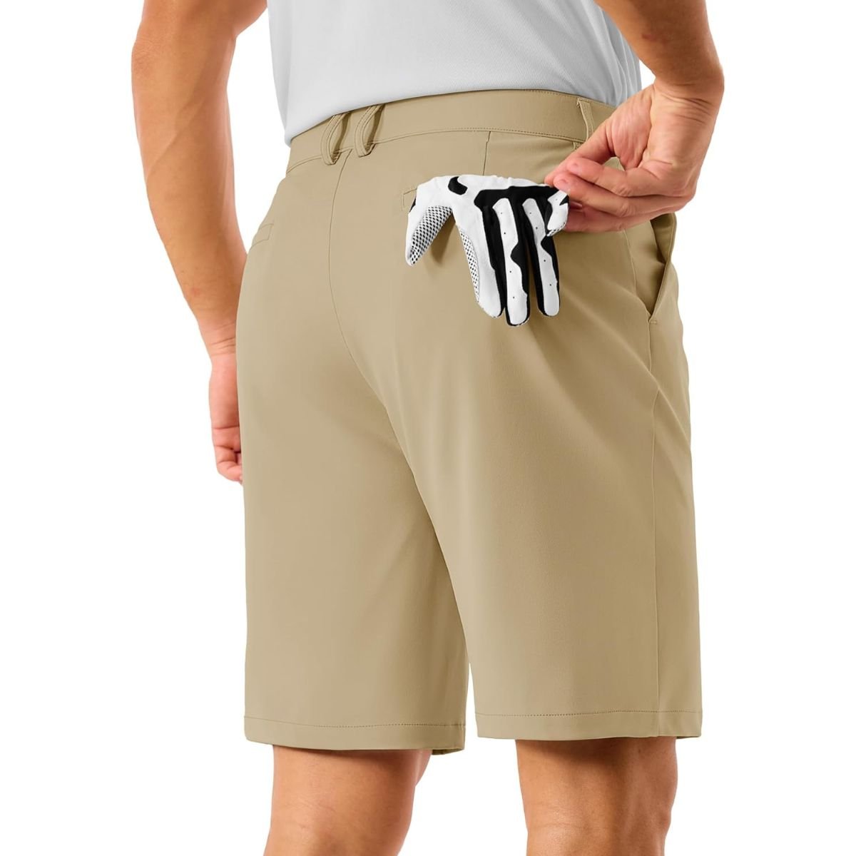 Men’s Golf Quick Dry Casual Flat Front Shorts with 4 Pockets