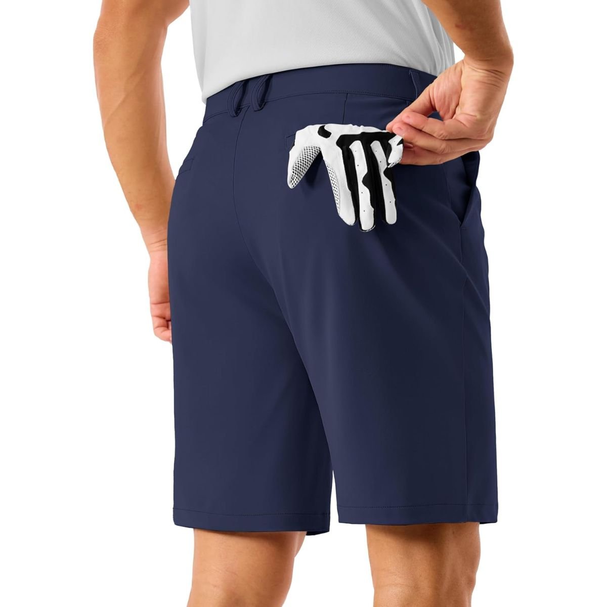 Men’s Golf Quick Dry Casual Flat Front Shorts with 4 Pockets