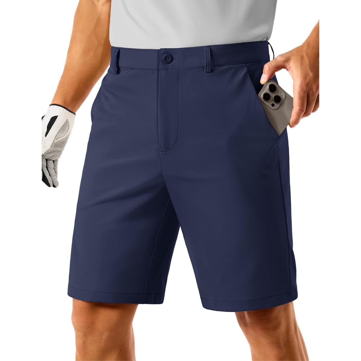Men’s Golf Quick Dry Casual Flat Front Shorts with 4 Pockets