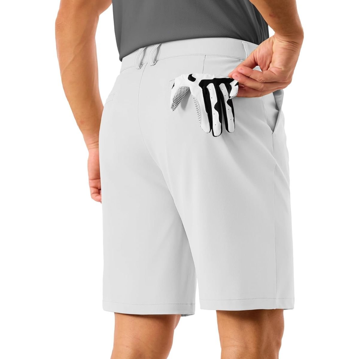 Men’s Golf Quick Dry Casual Flat Front Shorts with 4 Pockets