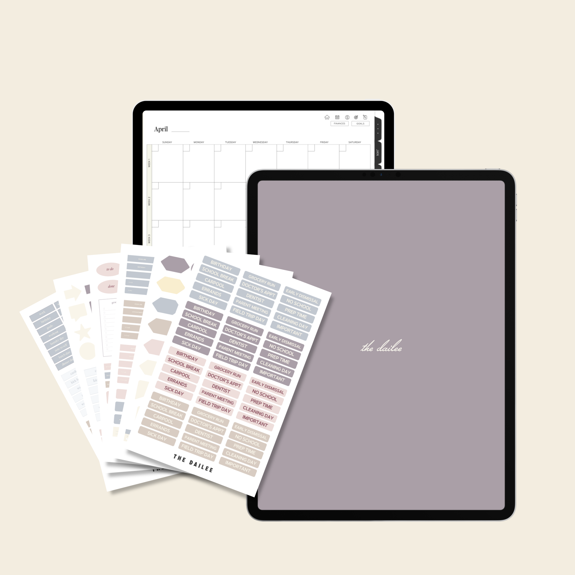 iPad planner template