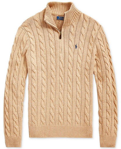 Ꮢalph Ⅼauren | Pulls en coton à demi-zip et torsades