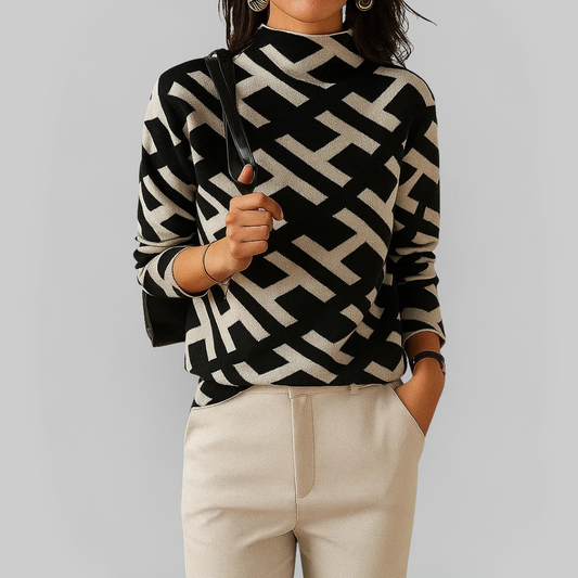Emily - Elegant Geometric Knit