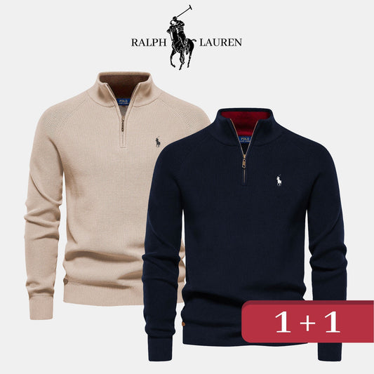 Pull col zippé R&amp;L 1+1