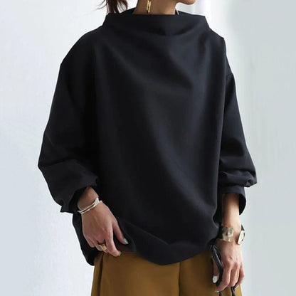 Isabella - Soft Knit Top with High Neck