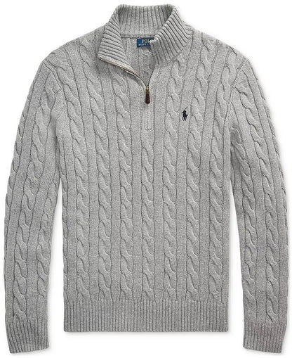 Ꮢalph Ⅼauren | Pulls en coton à demi-zip et torsades
