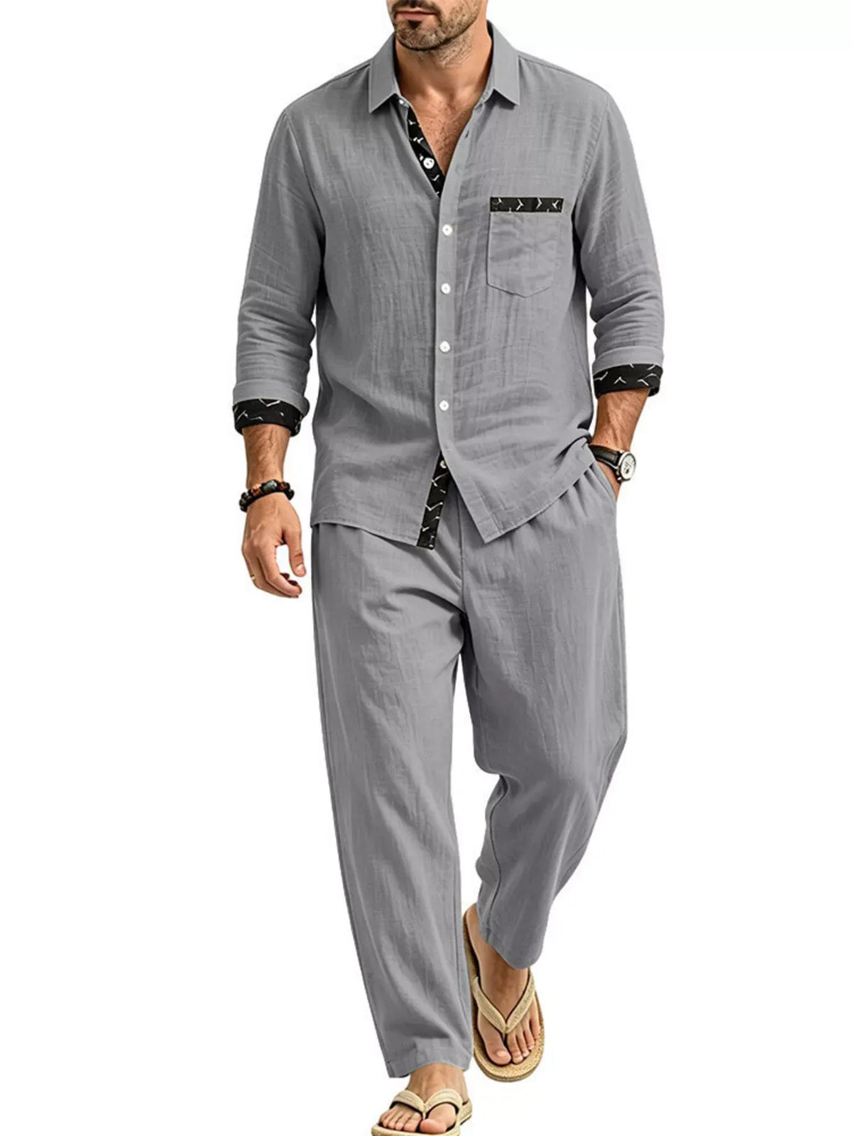 Azurio™ Resort Set - Button Up Shirt & Pants