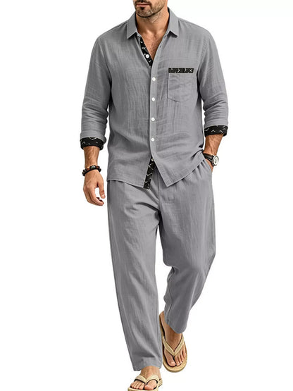 Azurio™ Resort Set - Button Up Shirt & Pants