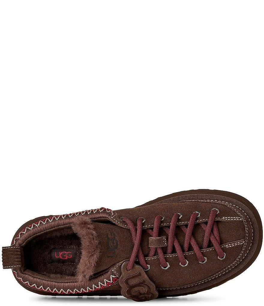 UGG Women's Heritage Lace-Up Suede Platform Slippers