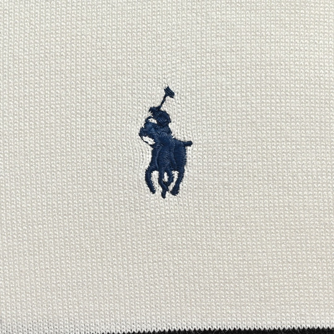 Ralph Lauren Striped V-neck knitted Polo short sleeves