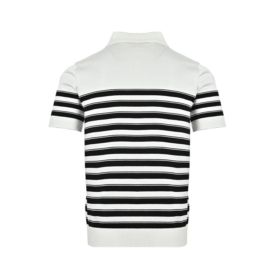 Ralph Lauren Striped V-neck knitted Polo short sleeves