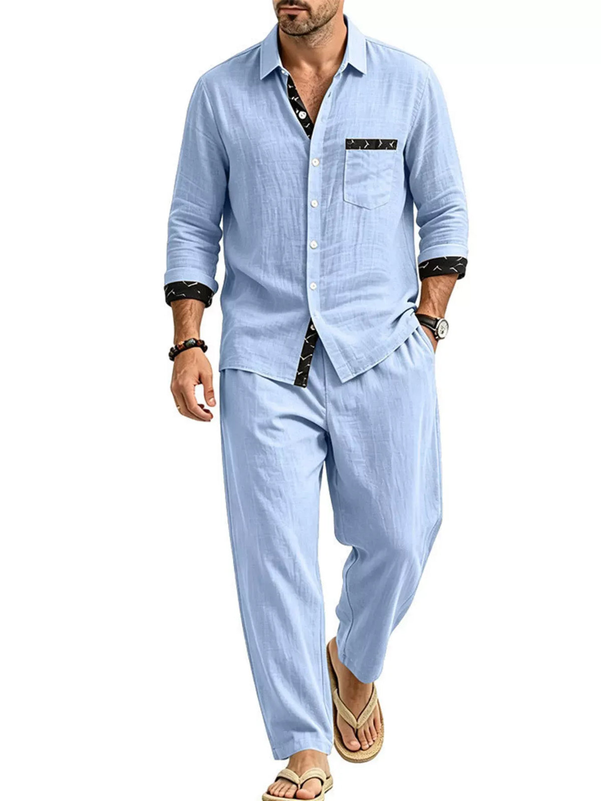 Azurio™ Resort Set - Button Up Shirt & Pants