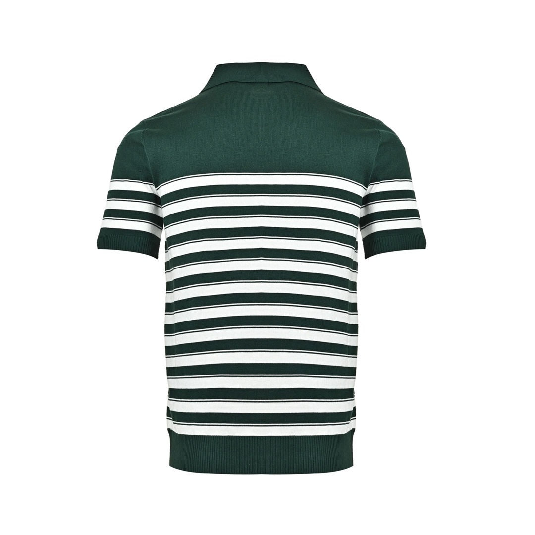 Ralph Lauren Striped V-neck knitted Polo short sleeves