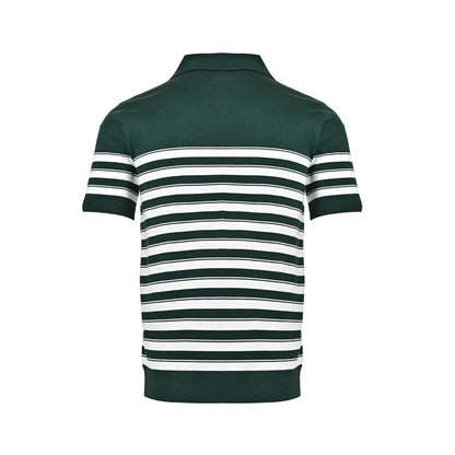 Ralph Lauren Striped V-neck knitted Polo short sleeves