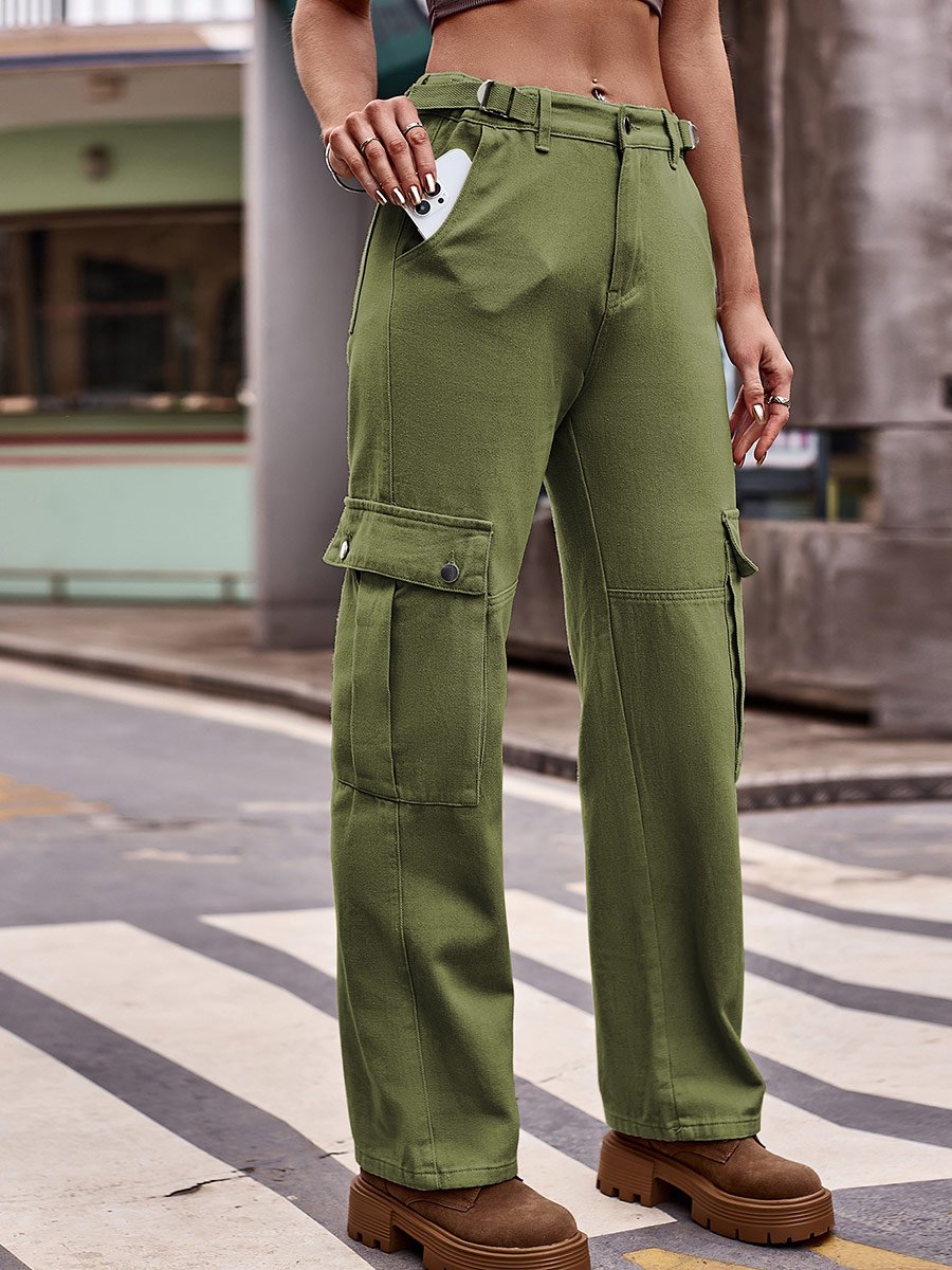 Women's Adjustable Waist Denim Overalls