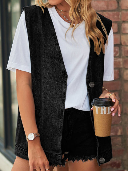 Women's Denim Waistcoat