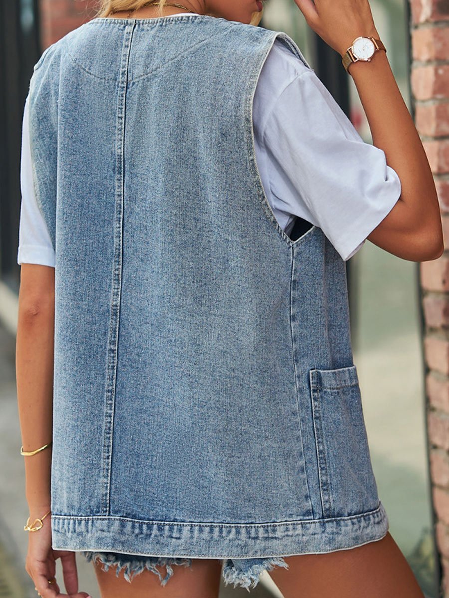 Women's Denim Waistcoat