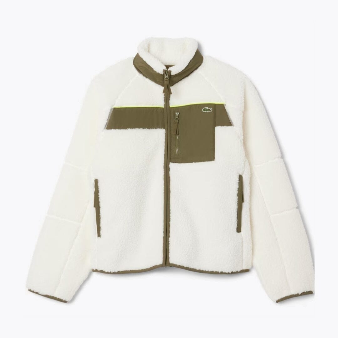 Lacoste Colour-Block Sherpa Fleece Jacket